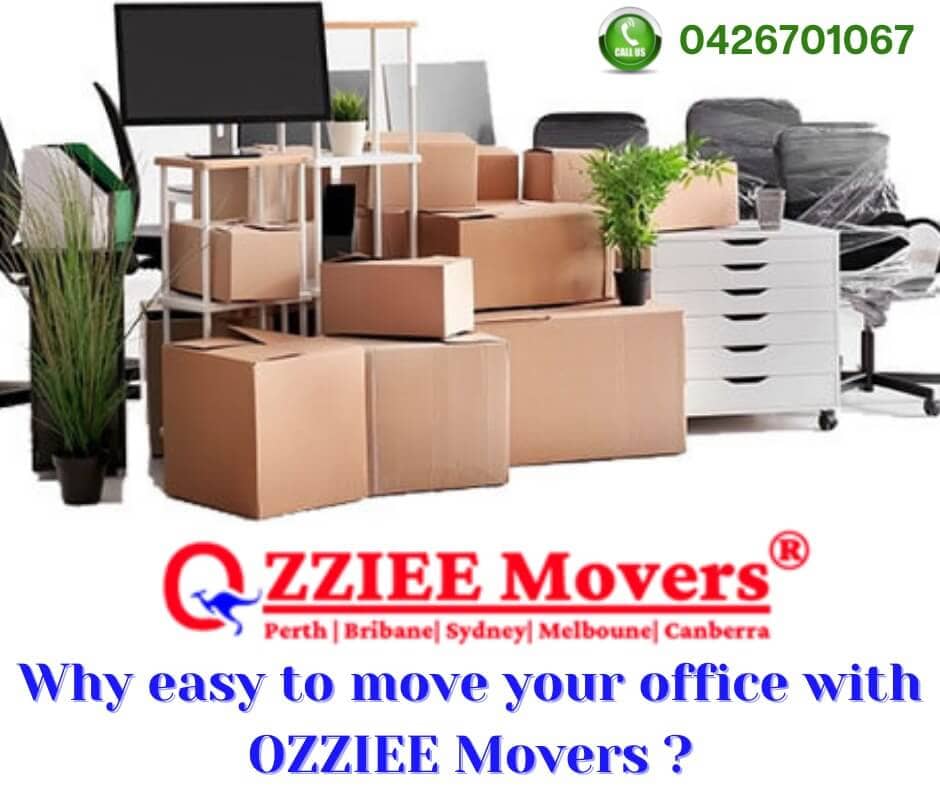 Why is it easy to move your office with OZZIEE MOVERS?
